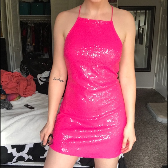 Motel Rocks Pink Mini Dress - Picture 3 of 7